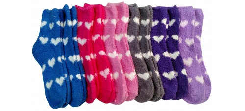 Comfy Soft Socks for Women with Heart