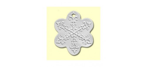 Handmade Porcelain Snowflake Ornament