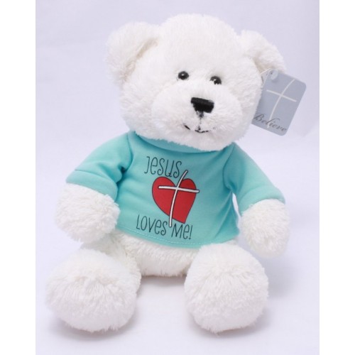 Jesus Loves Me Bear by GUND Plush Stuffed Toy - Healing Baskets